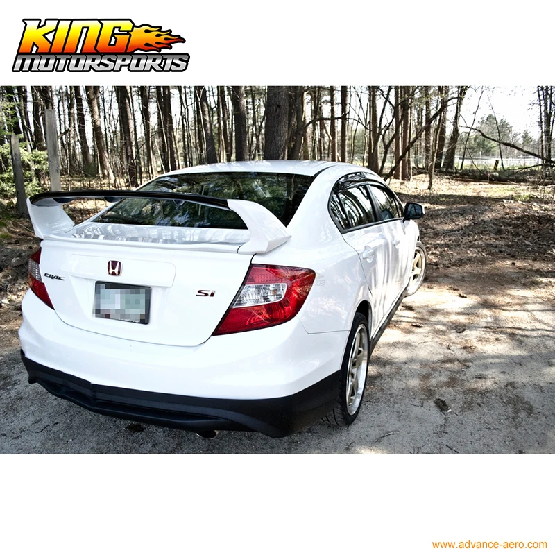 Для 2012- Honda Civic Седан RR Mugen 4 шт. багажник крыла спойлер США отечественные