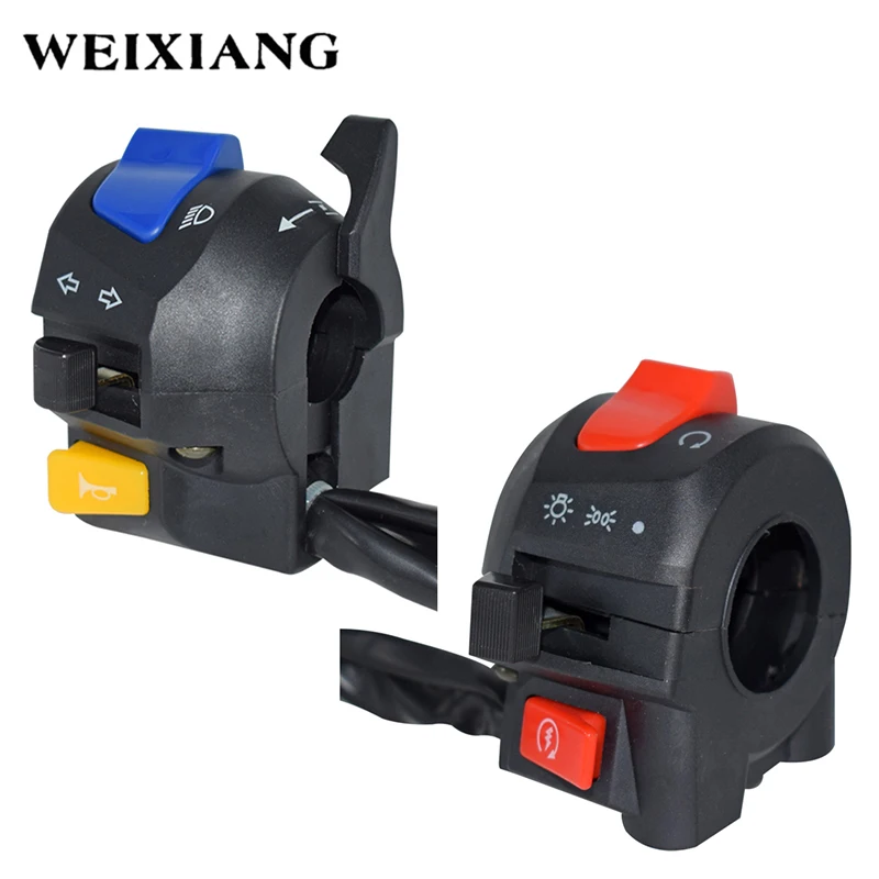 7/8" Motorcycle Handle Bar Left Right Switches Horn Turn Signal