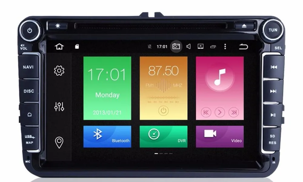 Top 2 Din 8" Android 9.0 Octa Core Car DVD Player Radio for vw Volkswagen Golf Passat Touran Tiguan Sharan Magotan Skoda Seat 0