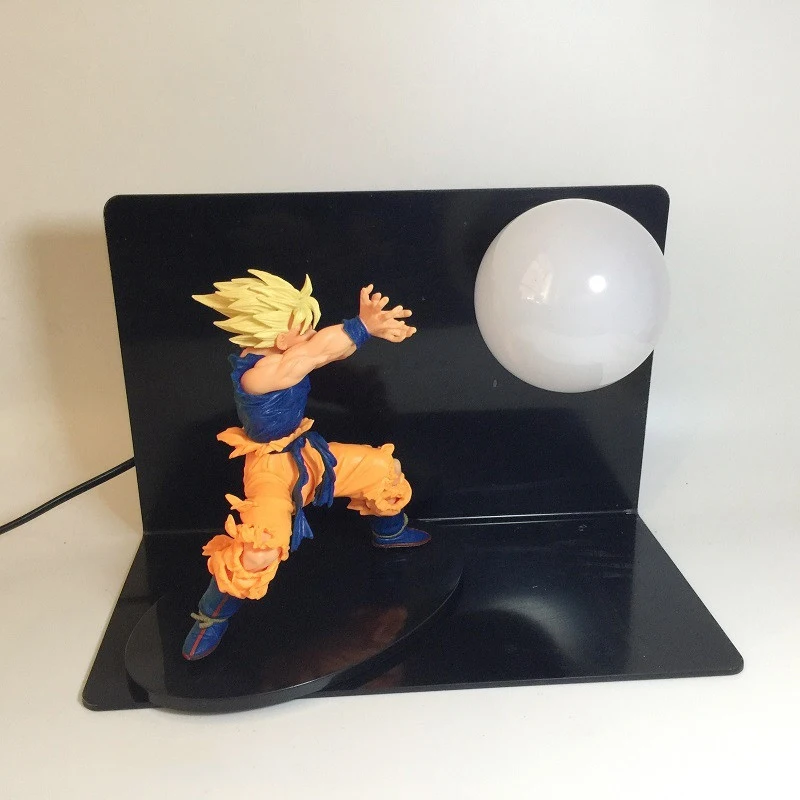 Дизайн Dragon Ball Z лампа аниме Гоку модель световая фигура игрушки ночная лампа прочность бомбы RGB красочные DBZ Красный Синий освещение