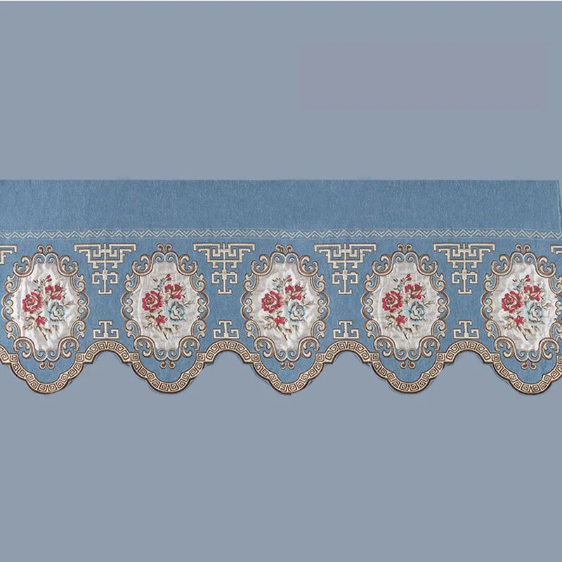 Синель короткая Короткая штора элегантные шторы для гостиной изысканный декор домашнего окна коричневая спальня занавес голова DL035#30