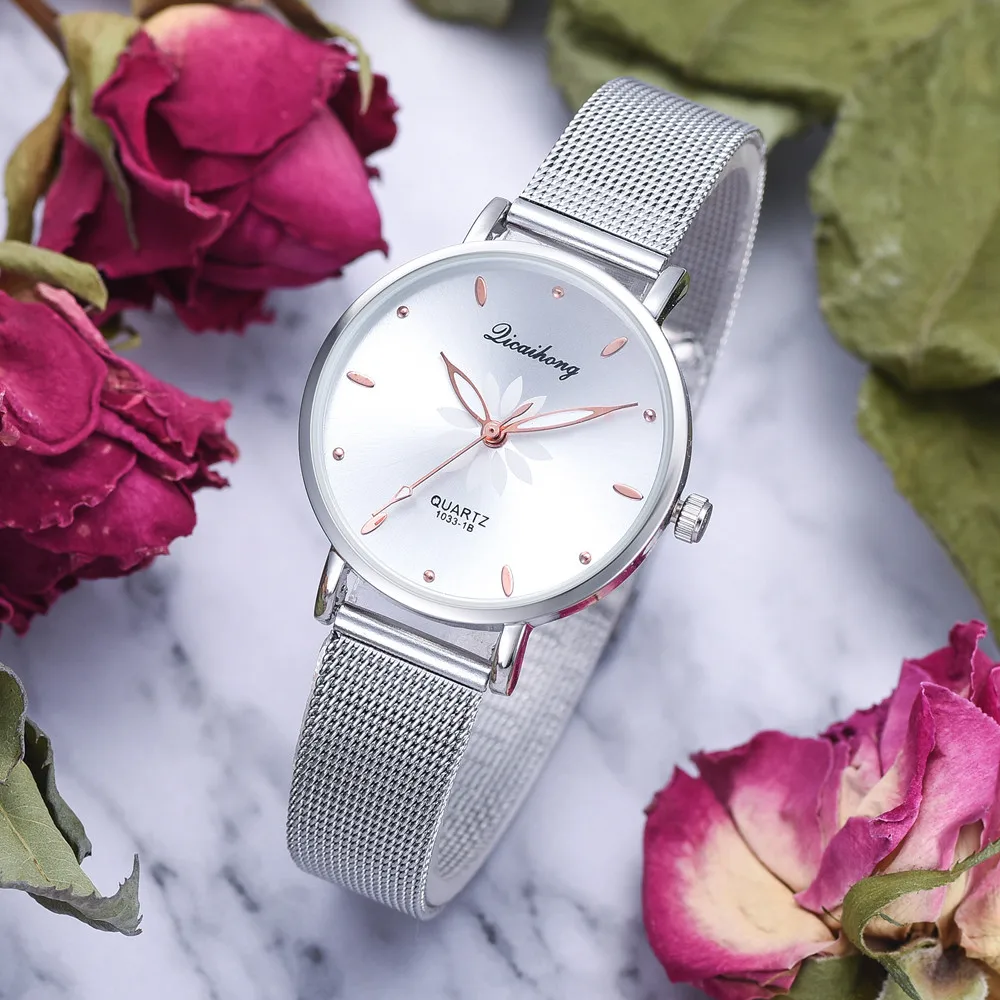 

Luxury Fashion Women Watch Stainless Steel Band Analog Reloj hombre Quartz Wristwatch Bracelet Ladies Watches Dropshipping B30