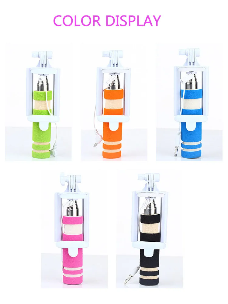 Hot Portable Mini Folding Mobile Phone Wired self Selfie