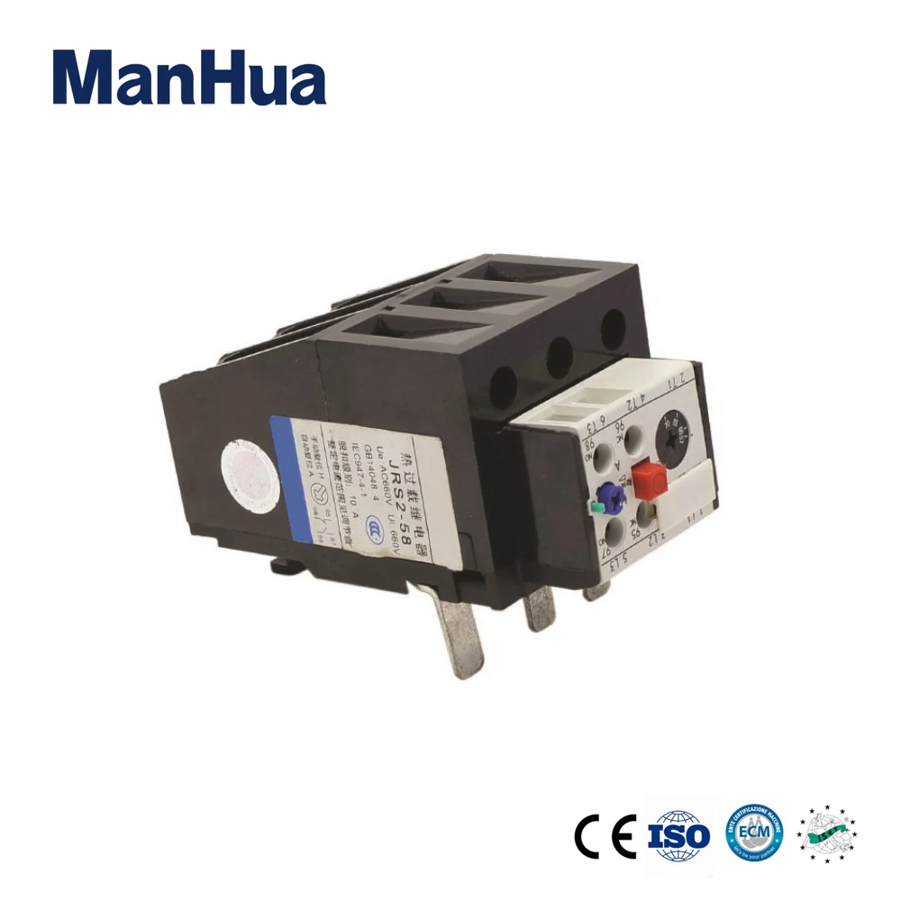 

Manhua High Quality Product JRS2-58 3UA Innovative Series Thermal Overload Relay For Motor Protection And Trip Level 10A