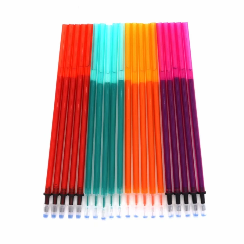 

10/12/20Pcs/lot Color Erasable Refill Pen Set 0.5mm Erasable Pen Washable Handle Rod for School Office Supplies Stationery