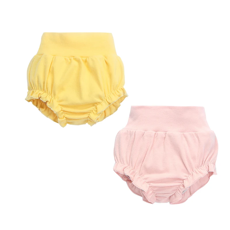 

Mother nest 2018 Summer Children Baby Girl Shorts Infant PP Panties Toddler Solid Cotton Newborn Kid Bloomer Briefs Diaper Cover