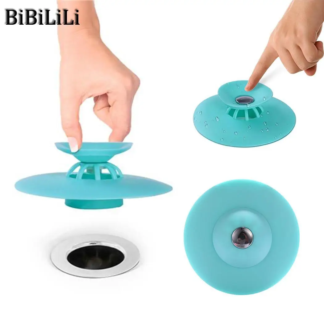 

Kitchen Tools Durable Filter Pool Wash Basin Filter Sewer Deodorant Bathtub Plugging Plug Catcher Stop Press Drain Flex