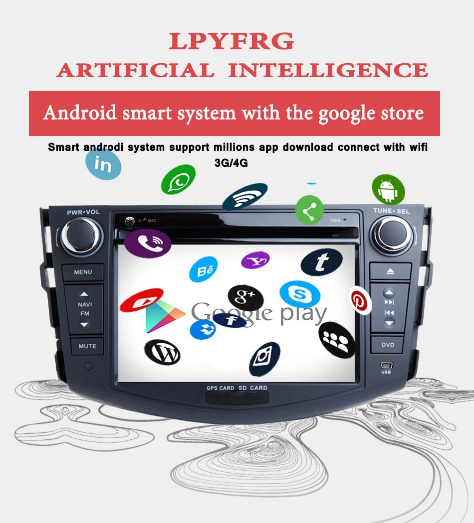 Top Car 2 din android GPS Navi For Toyota RAV4 2009 - 2012 autoradio navigation head unit multimedia 4Gb+64Gb Android 9.0 PX5 8-Core 5