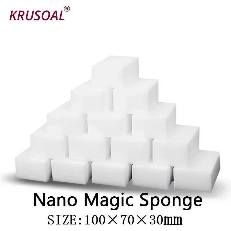 

50pcs Large Melamine Magic Sponge Eraser Dish Washing Household Goods Kitchen Office bathroom Dish Cleaning Nano 100*70*30 MM