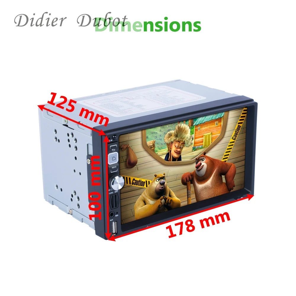 Discount Android 7.1.1 Car Stereo Audio Double Din, 6.2 Inch Digital LCD Monitor, Touchscreen, Wifi /CD/MP3/USB/SD AM/FM,Mirro link ,RDS 3