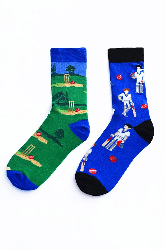 Newly Men Socks Cotton Casual Personality Design Animal fruit Happy left and right Different Socks Gifts for Men Brand Qual