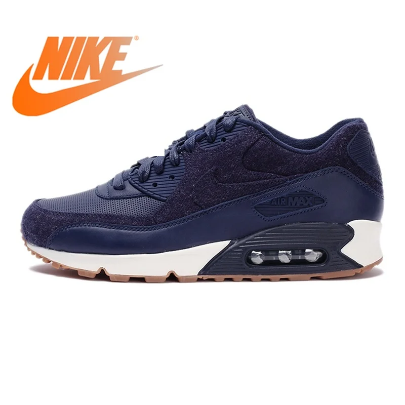 Официальный оригинальный NIKE AIR MAX 90 ПРЕМИУМ для мужчин's кроссовки спортивная обувь дышащая Спорт на открытом воздухе бег удобные прочные