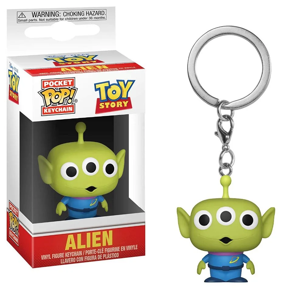 Funko Pop Карманный Брелок для ключей Pop Marvel Мстители Капитан Америка Железный человек Человек-паук фигурка странные вещи Дэдпул - Color: Toy Story Alien