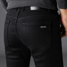 Black Jeans Men'S Winter Jean Men Warm Slim Fit Pants Spijkerbroeken Heren Stretch Moto Pantalones Vaqueros Hombre Man Overalls Black Jeans Men'S Winter Jean Men Warm Slim Fit Pants Spijkerbroeken Heren Stretch Moto Pantalones Vaqueros Hombre Man Overalls