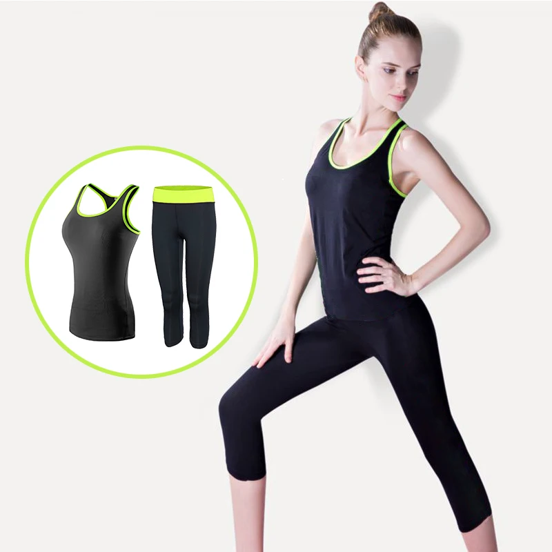 

2019 Sport Fitness Yoga Set Running sports suit female Quick Dry sportswear gym clothing workout clothes for women jogging