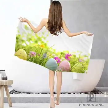 

Custom colorful-easter-eggs Bathroom Washcloth Towels Face Towel/Bath Towel Shower Towels Size 33x74cm/72x143cm#18-12-17-07-309