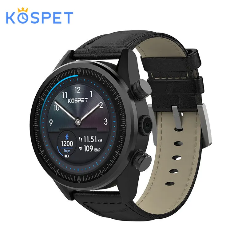 

kospet hope 4G Android 7.1 Smart Watch Men 3GB + 32GB 8MP Camera GPS WIFI 620Mah Big Battery 1.39 Inch AMOLED Screen Smartwatch