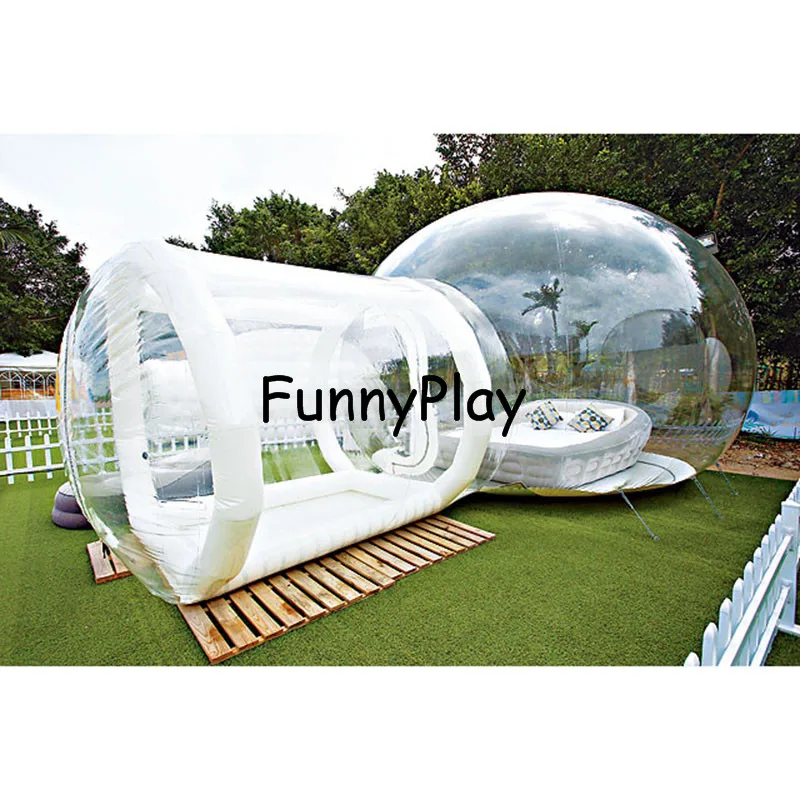 transparent inflatable bubble camping tent
