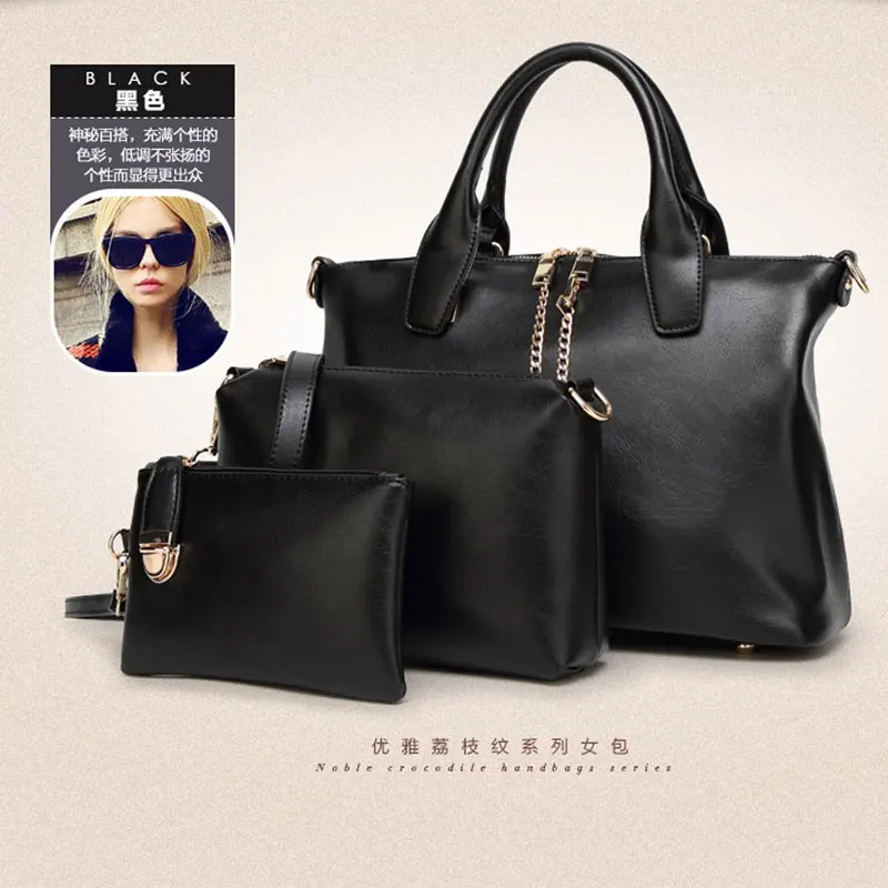 2015 New font b Handbags b font Women Messenger Bags Female Purse Solid Shoulder Bags Office