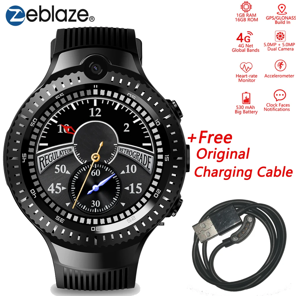 4G Net Smart Watch 5.0MP Dual Camera Smartwatches Zeblaze