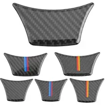 Наклейка на руль автомобиля из углеродного волокна Эмблема Наклейка для BMW F10 F11 F07 G30 5 серия авто-Стайлинг авто аксессуары