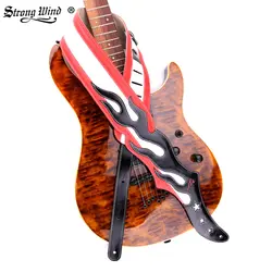 Сильный ветер гитарный ремень высокого класса гитарный ремень импортируется из кожи ручной работы гитара Запчасти и аксессуары 7,5*140 см