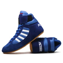 Authentic VeriSign wrestling shoes for men training shoes tendon at the end leather sneakers professional boxing