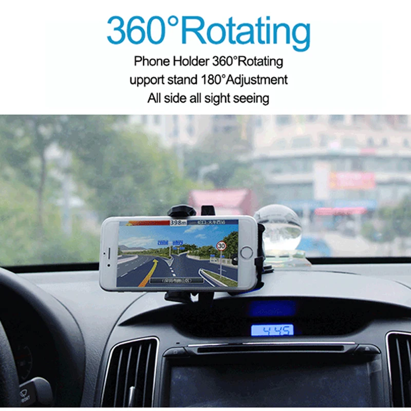 Car Phone Holder ABS+Metal Smart Rotate Adjustable
