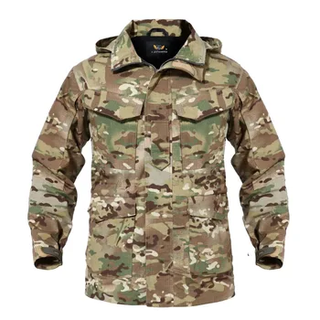 

M65 Camouflage UK US Men Flight Pilot Coat Army Clothes Casual Tactical Hoodie Military Field Windbreaker Waterproof Jacket
