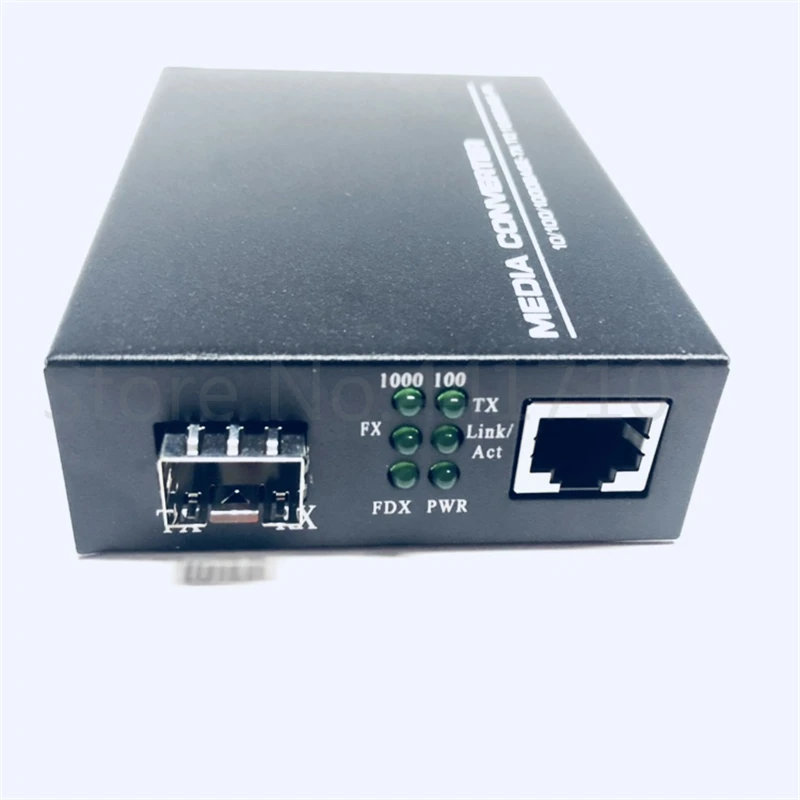 

SFP Fiber to RJ45 Converter Gigabit SFP DIP Switch SFP media converter 1000M SFP Gigabit Fiber Optical Converter LFP Support