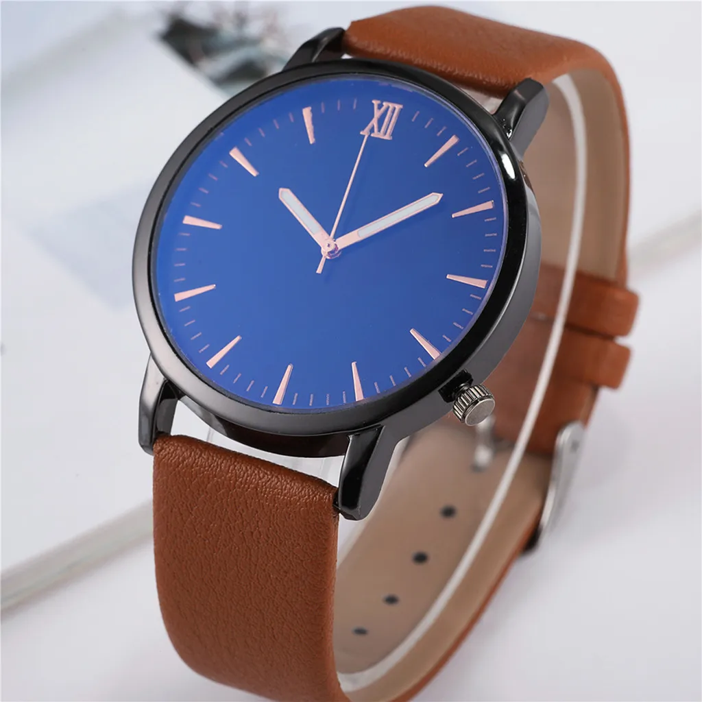 

Men Watch Top Brand Luxury Leather Military Alloy Analog Quartz Wrist Watch Business Watches Clock Men Watch Relogio Masculino