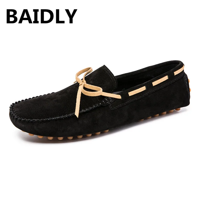 Qualité Conduite Doux Brown Gommino noir Haute Cuir Chaussures Hommes Beige De Véritable D'été bleu Baidly Mode Appartements Style Green En Mocassins light Marque army 1aUZxnwz