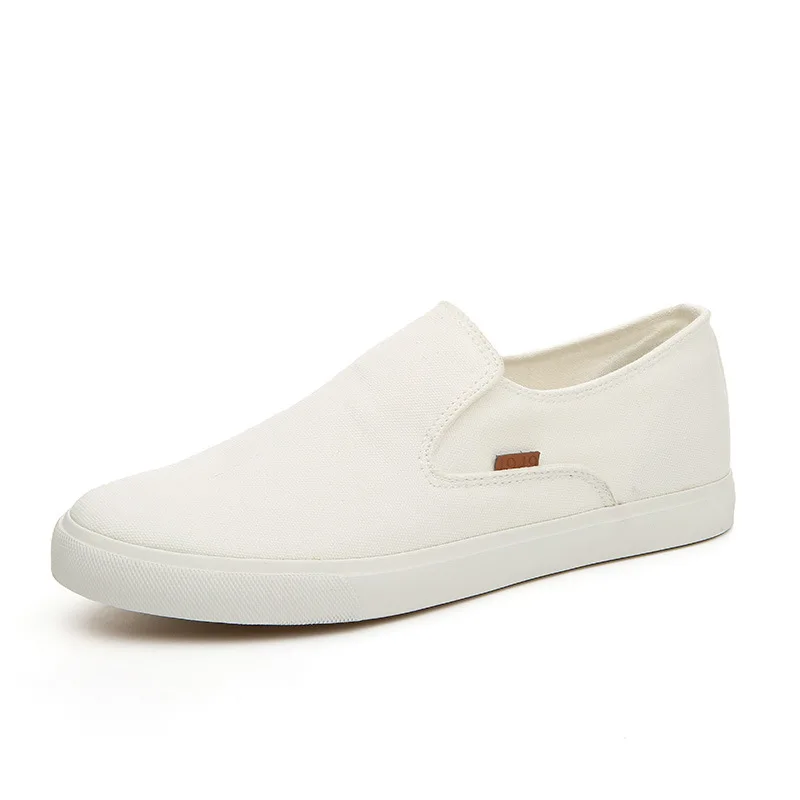 

New 2016 Spring Autumn Casual Men's Canvas Shoes Slip On Solid Flat Men Shoes Breathable Canvas Shoes For Men SMYDC-E0018