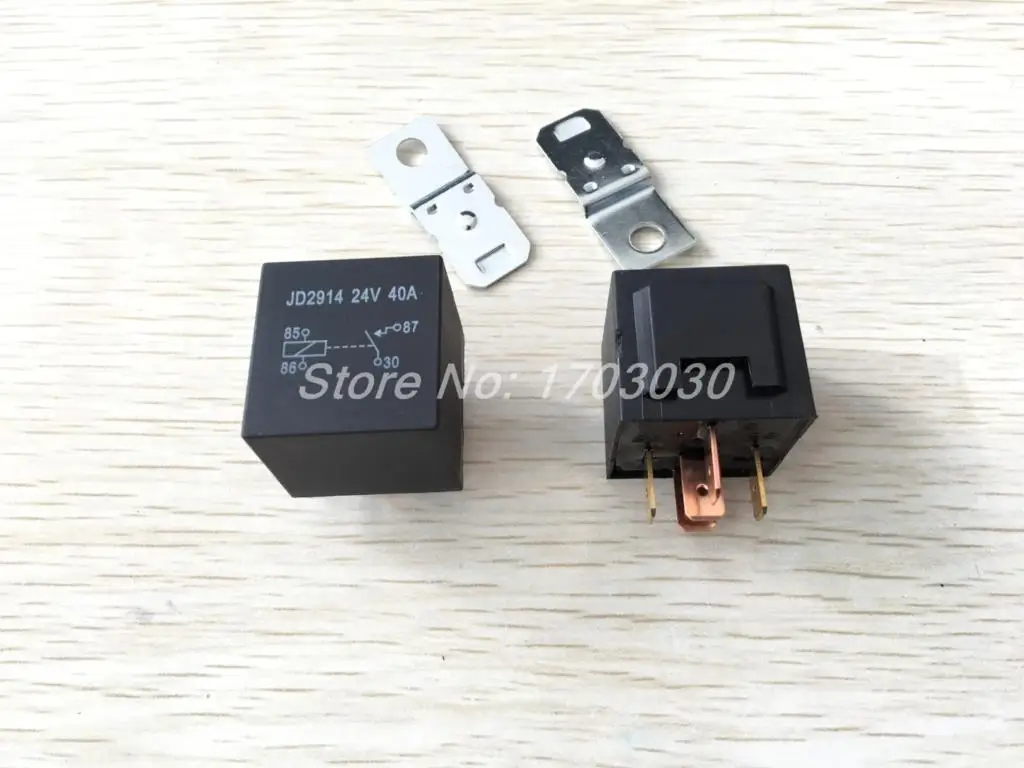 

DC 24 вольт 40A 1NO + 1NC SPDT 5 Pin JD2914 тип авто реле 10 шт.