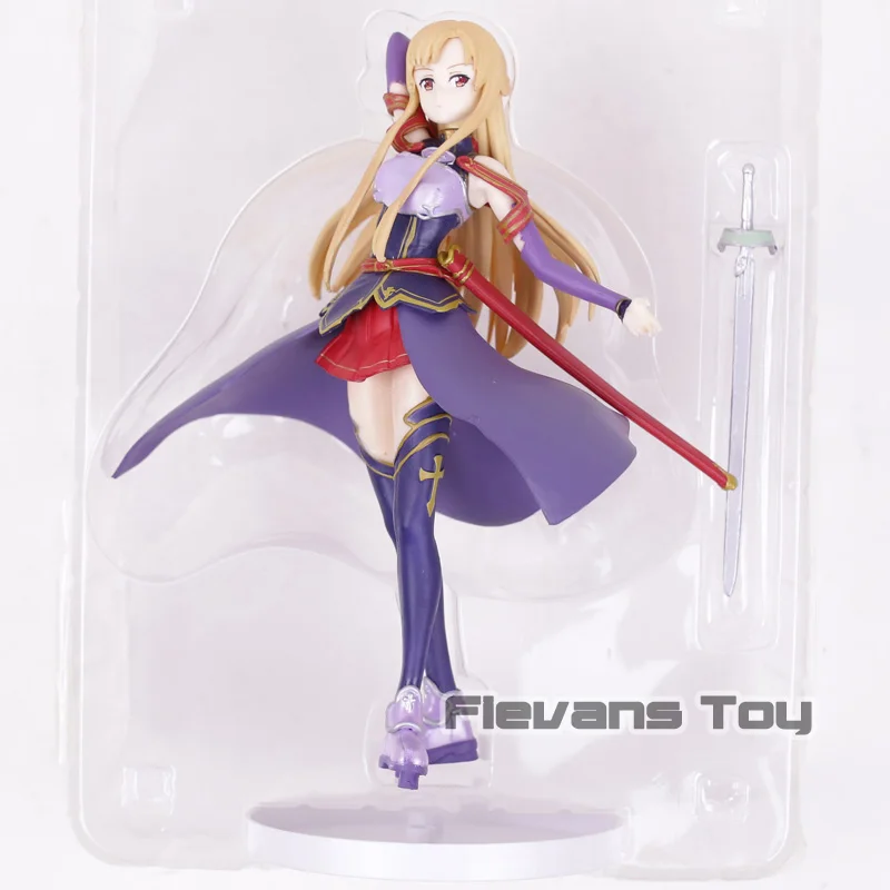 Sword Art Online SAO вернет Yuki Asuna Yuuki color Ver. Фигурка кукла из ПВХ Коллекция Модель фигурка игрушка - Цвет: purple no box