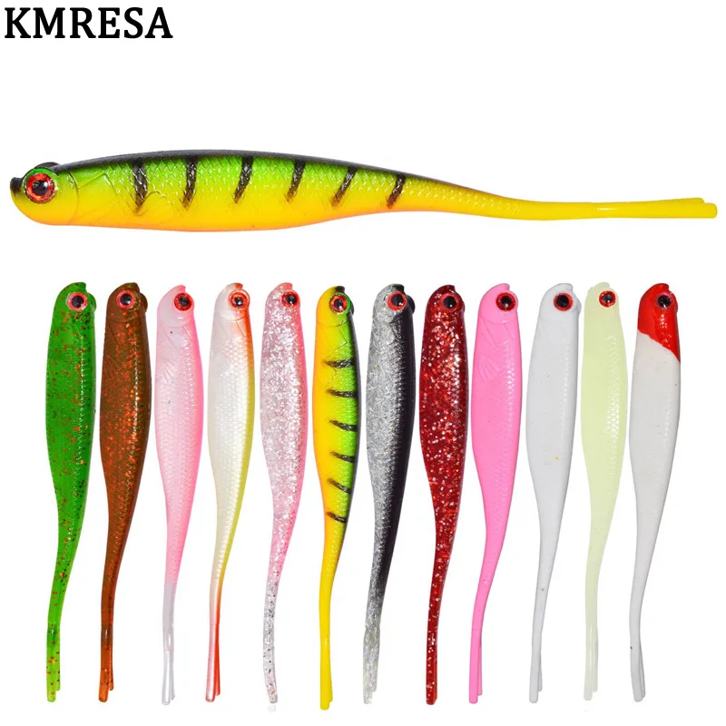 

4pcs / lot 7g / 15cm handmade soft bait fish fishing lure shad manual silicone bass minnow lure swimbaits plastic bait pasca