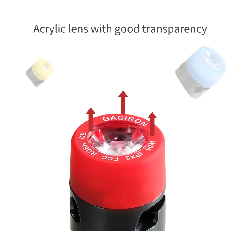 Discount Gaciron Bicycle Light Non-Rechargeable LED mountain Bike Front/Rear Warning Lamp Cycling accessories Night Safety tail light 1