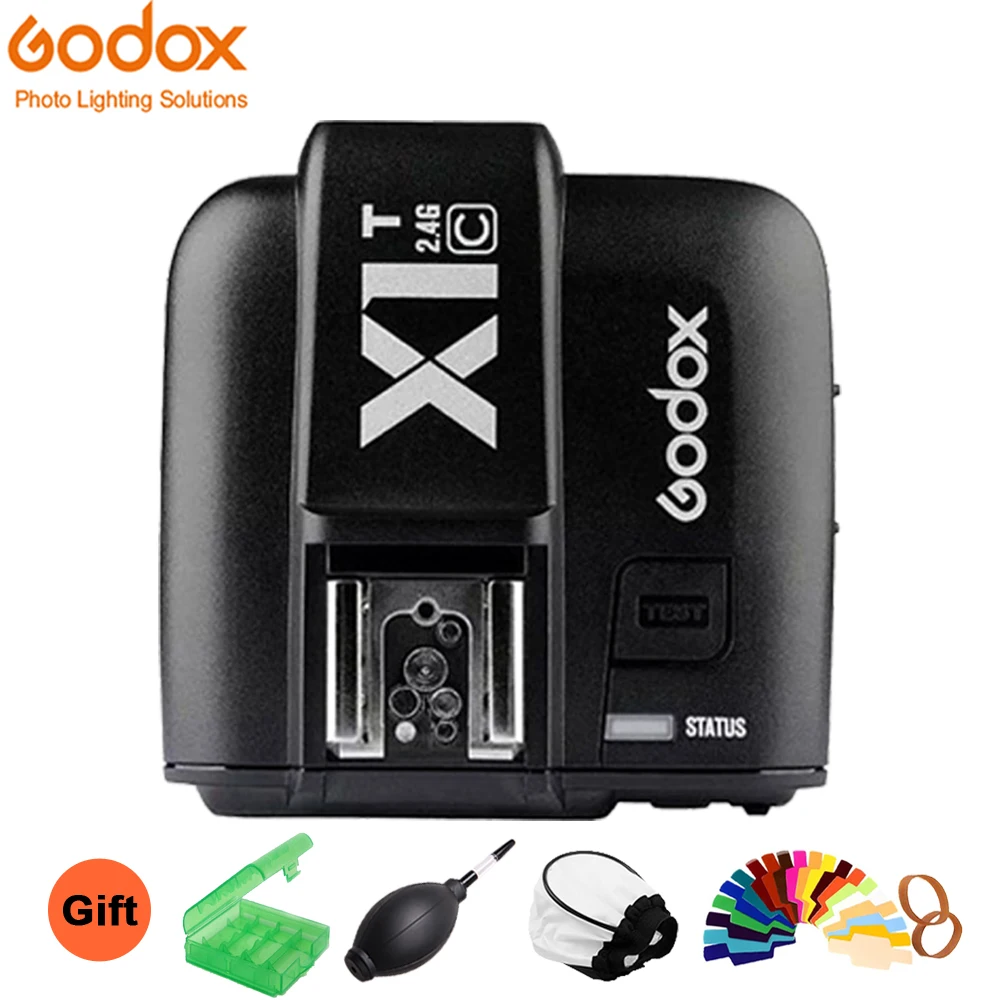 

Godox X1T-C 2.4 GHz E-TTL Wireless 1/8000 S HHS 32 canali Trasmettitore Trigger for Canon DSLR Camera