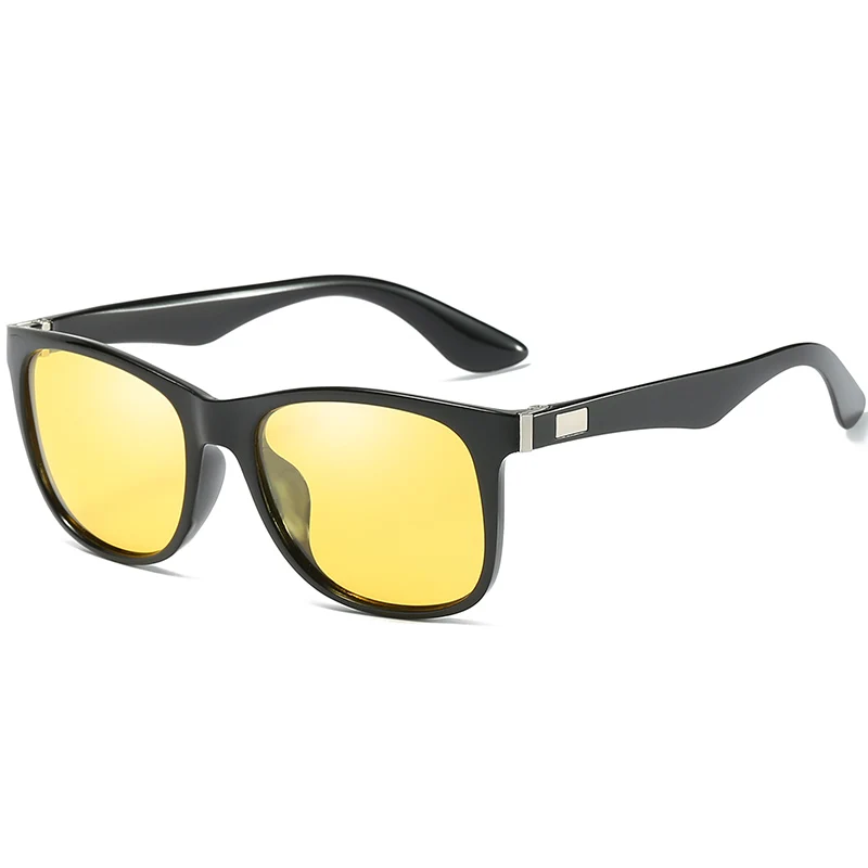 ZJHZQZ Новые Модные поляризованные мужские и женские Солнцезащитные очки женские брендовые дизайнерские цветные очки с покрытием ночного видения зеркальные солнцезащитные очки для вождения - Цвет линз: Black Yellow