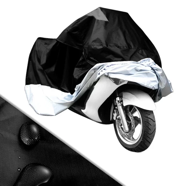 US $7.64 190T Fabric Universal Motorcycle Cover Waterproof Dustproof Scooter Covers UV Snow Resistant PEVA H