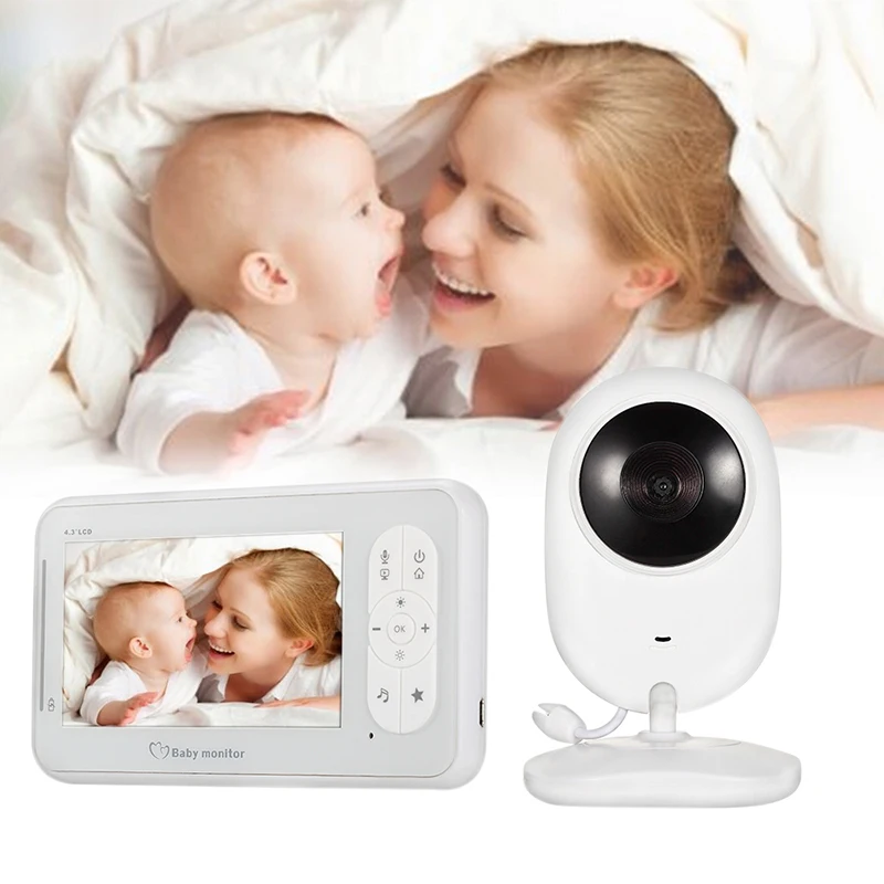 

DIDIHOU Wireless Baby Monitor 4.3Inch High Resolution VB602 Video Night Vision Temperature Monitoring Baby Care Security Camera