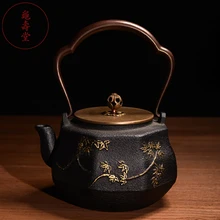 1200 мл ретро изысканный чугун Чай горшок набор японский Стиль Чай горшок Посуда для напитков кунг-фу infusers ручной работы воды чайник