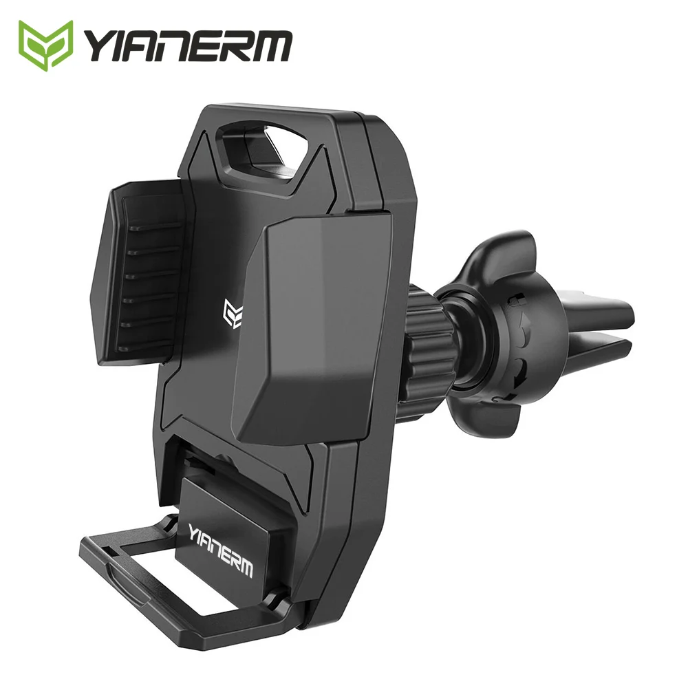

Yianerm Air Vent Phone Holder in Car One Touch Clips Anto Lock Mount Stand For iPhone X Xs Max Samsung S9 S8 Xiaomi