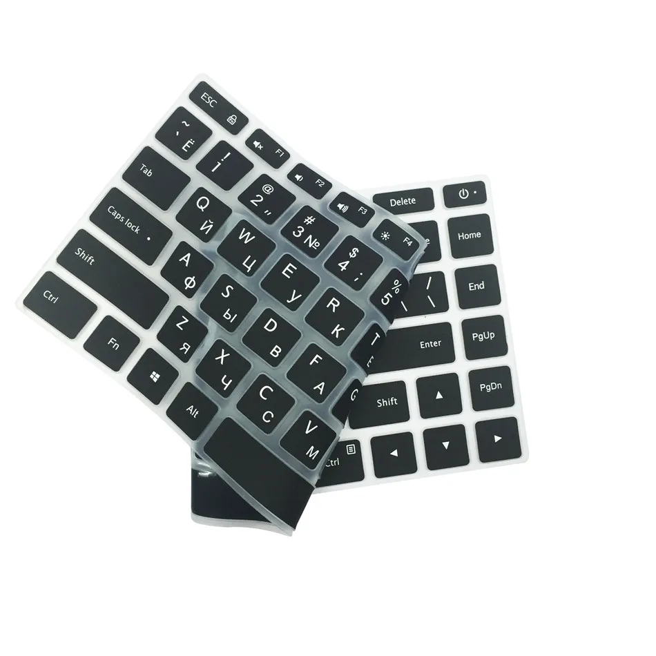 Кремниевая русская/испанская/Французская клавиатура с раскладкой AZERTY чехол для Xiaomi Air 12,5 13,3 Pro15.6 Водонепроницаемая клавиатура для ноутбука