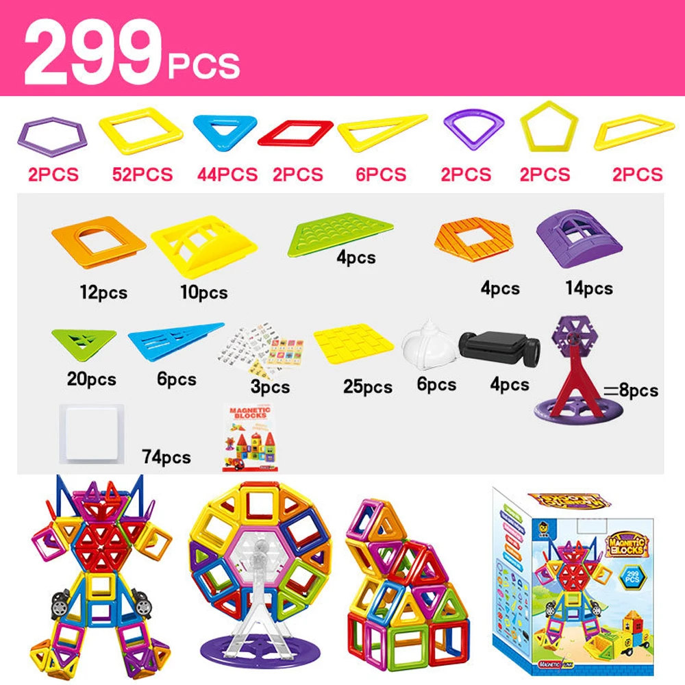 Goede 77 402 pcs Magnetische Blokken Magnetische Designer Bouw Speelgoed Set Magneet Blokken Educatief Speelgoed Voor Kinderen Kids Gift
