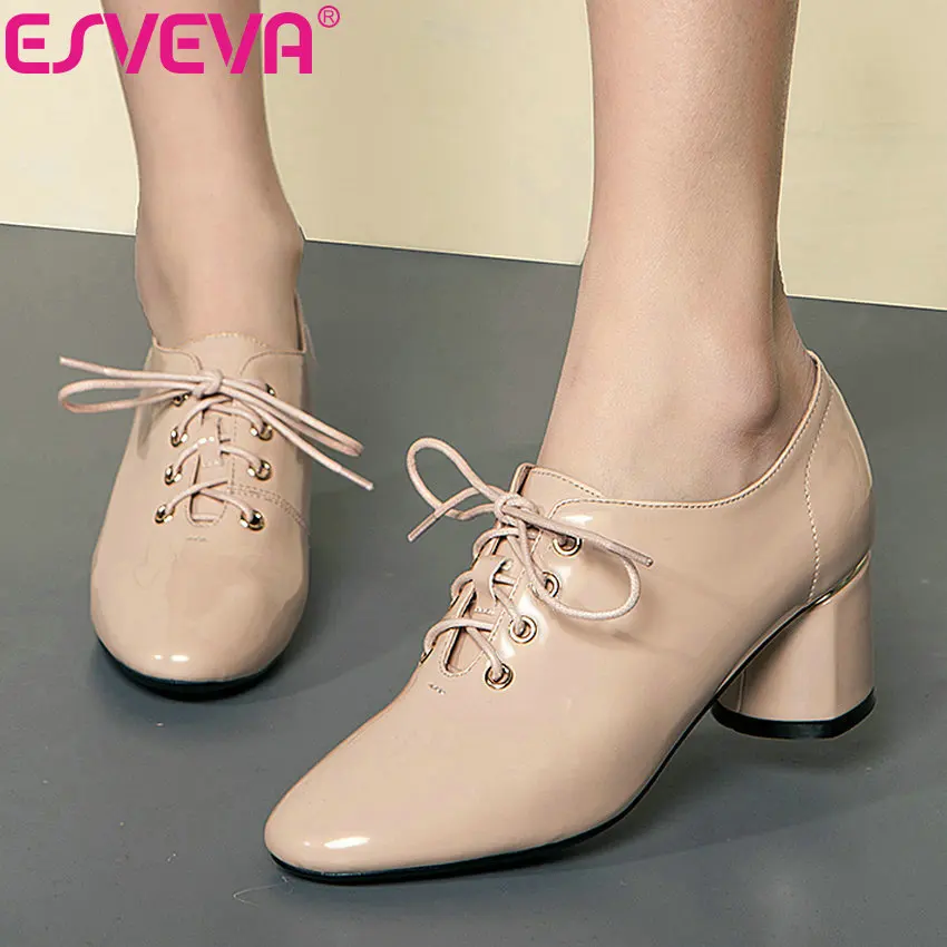 Match 2019 Apricot Automne Sandales Tous rouge Les Chaussures Pompes Hauts 43 Style noir Carré Printemps Western Bout Esveva Femmes Pour Rond Taille 34 Talons dnxwqdY