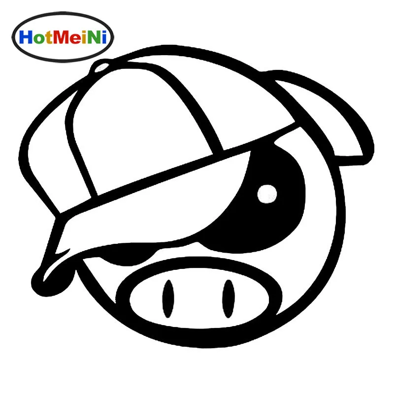 

HotMeiNi15*13cm Cool Rally Pig JDM Racing Fashion Vinyl Car Accessories Car Fine decals can be attached to any plane
