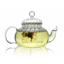 1 шт. 600 мл цветок кофе стеклянный чайник цветущие китайские Стеклянные Чайники термостойкие стеклянные чайник JO 1052