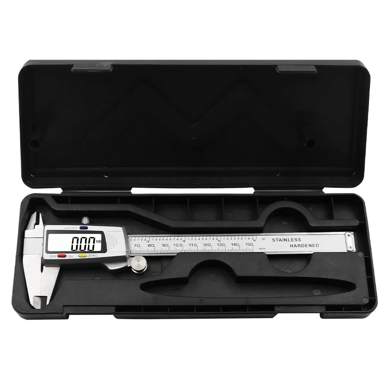KANJJ-YU 0-150mm Measuring Tool Stainless Steel Digital Caliper Messschieber paquimetro Measuring Instrument Vernier Calipers 6 inch Color : Only a Caliper 
