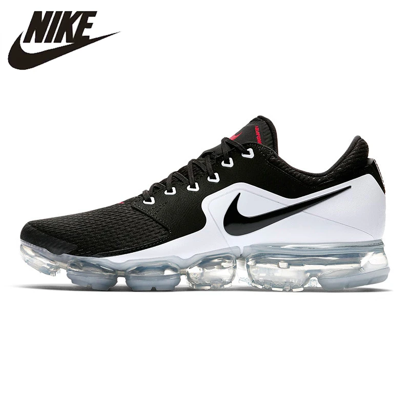 

NIKE AIR VAPORMAX Men's Running Shoes, Black & White, Shock Absorption Non-slip Wear Resistant Breathable AH9046 003